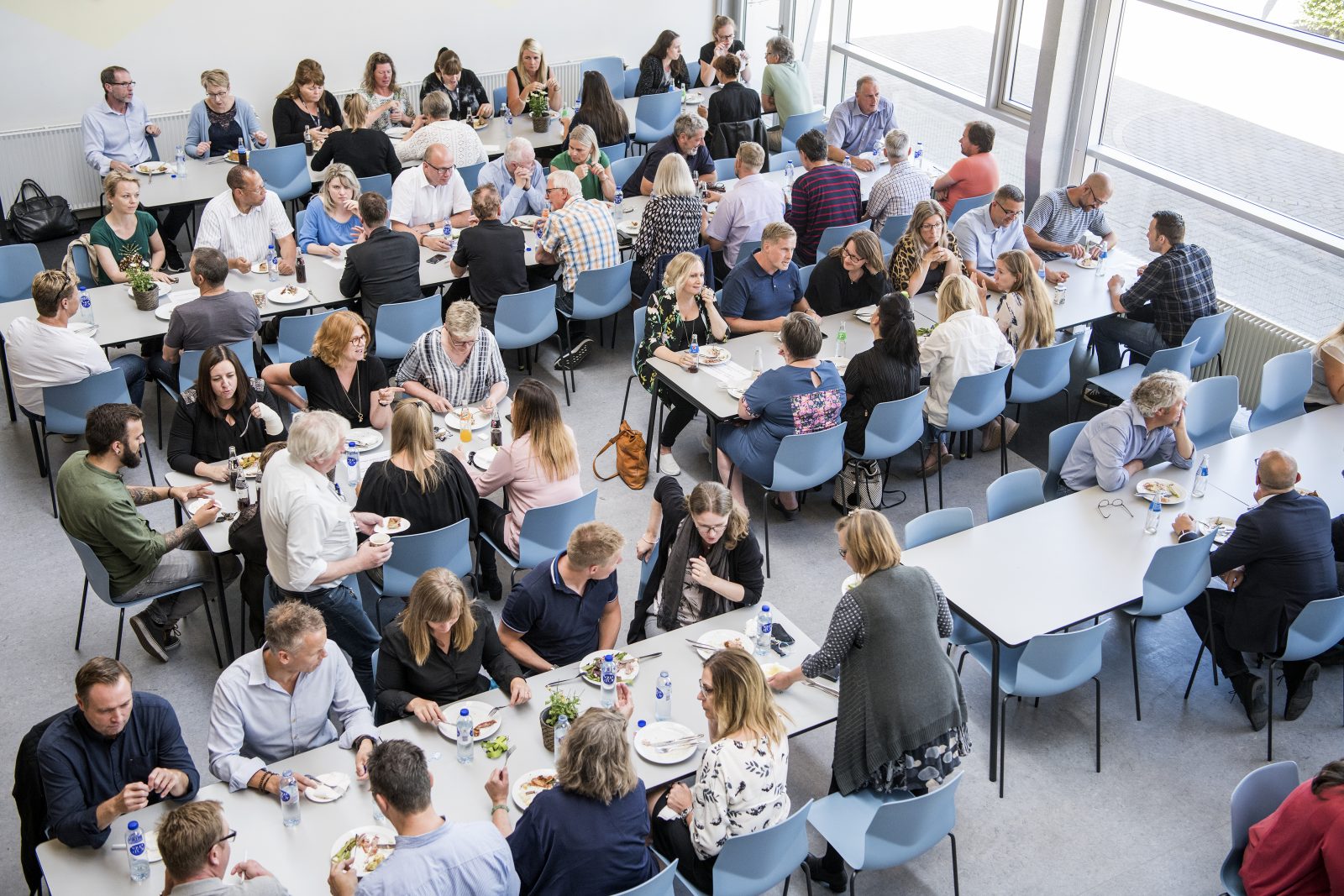 Billede af festmåltidet, da IBA fejrede sin akkreditering. Picture of the feast when IBA celebrated the accreditation.