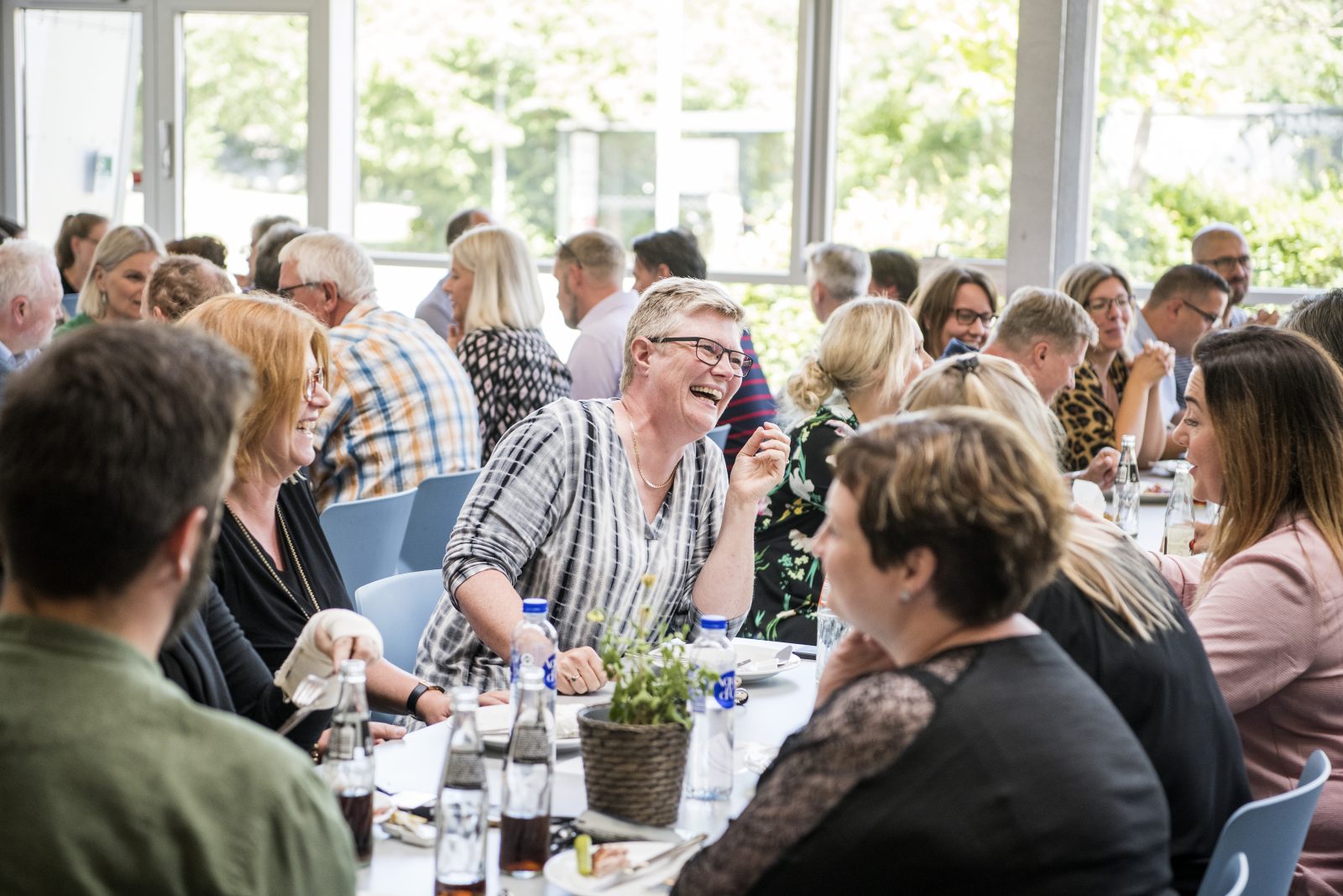 Billede af festmåltidet, da IBA fejrede sin akkreditering. Picture of the feast when IBA celebrated the accreditation.