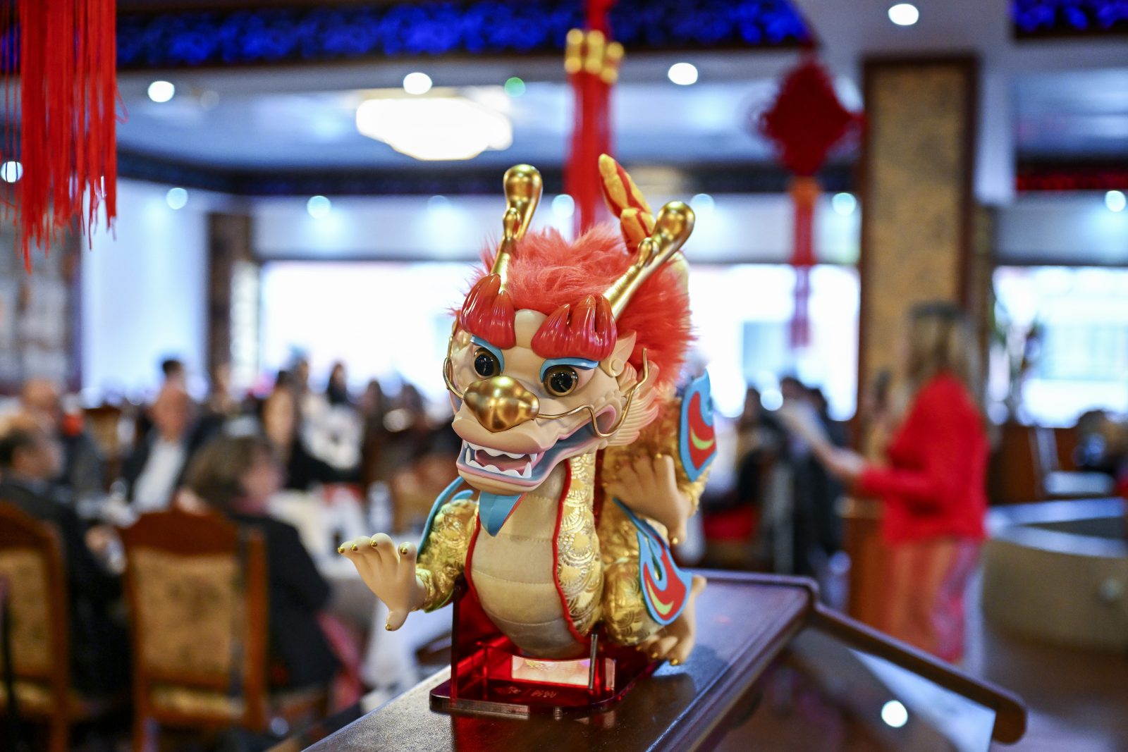 Picture of Chinese dragon figure.