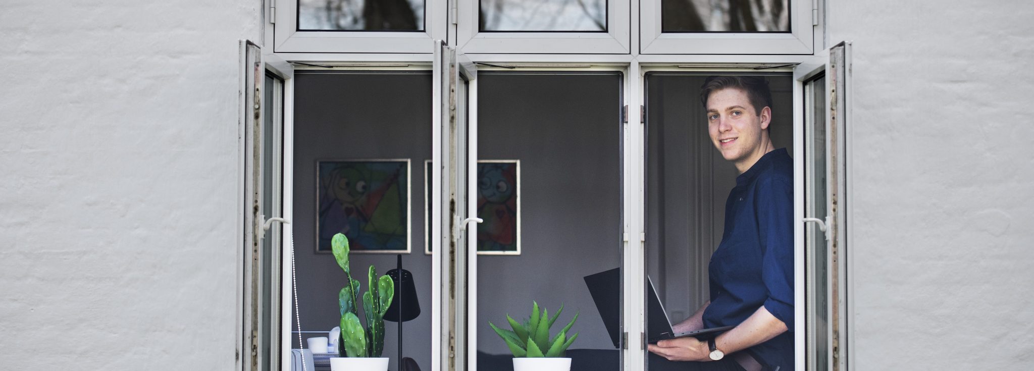 Humørfyldte Jacob tager gerne en for holdet i banken