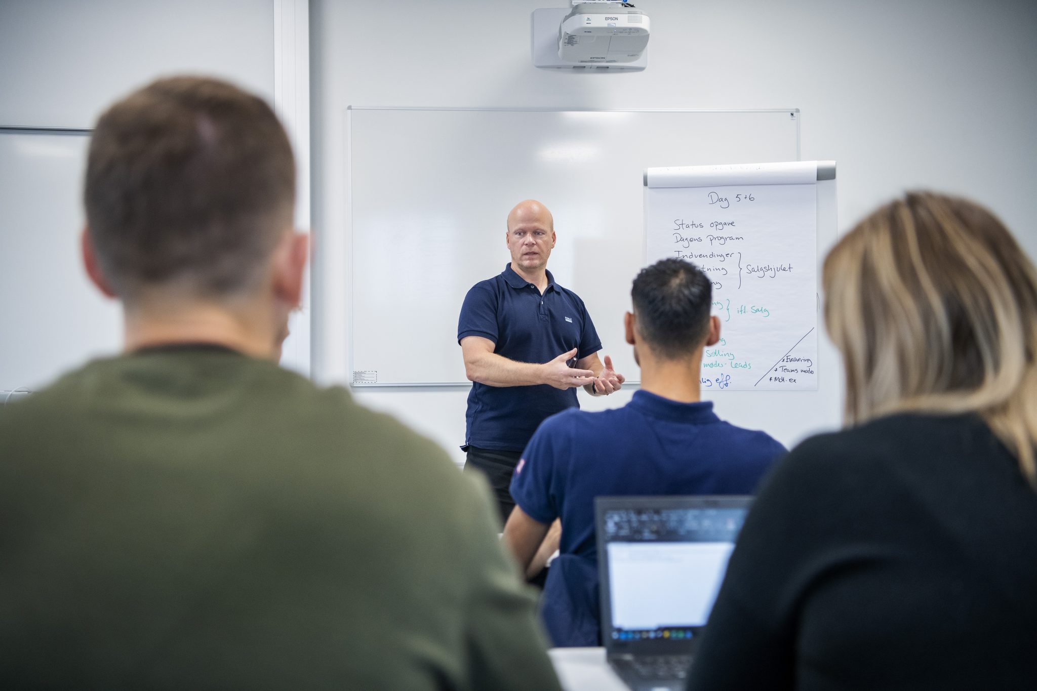 Tavleundervisning på IBA Erhvervsakademi Kolding