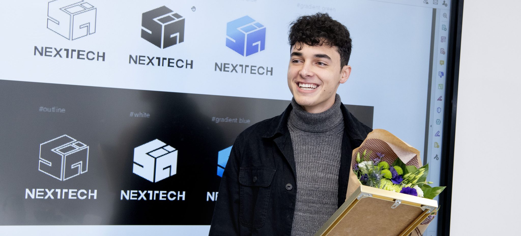 Logo competition winner receives prize